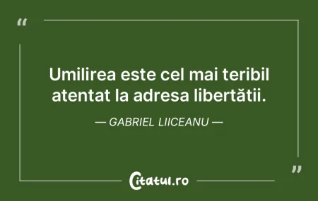 O libertate fara limite ucide libertatea... O libertate fara limite ucide libertatea...