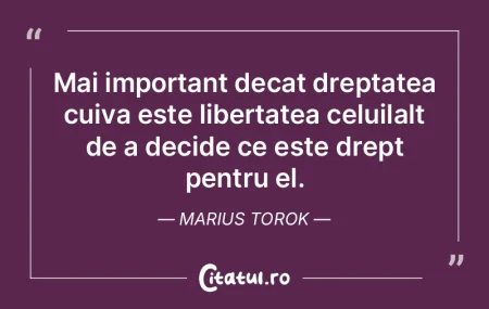 Fiecare fiinţă are libertatea permisă... Fiecare fiinţă are libertatea permisă...