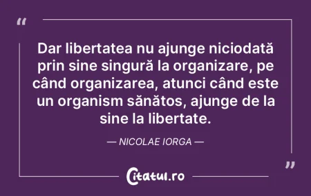 Când libertatea vine cu mâinile stropi...