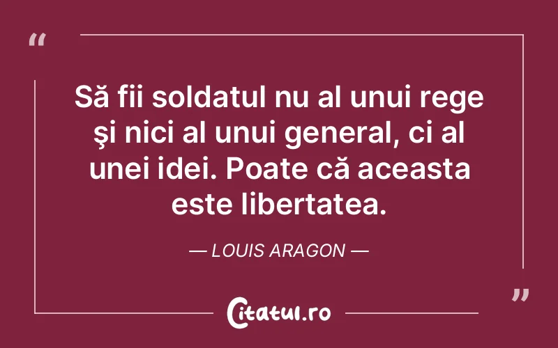 Citat Louis Aragon - citate viata
