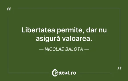 Pavăză pentru libertate este conştiin...