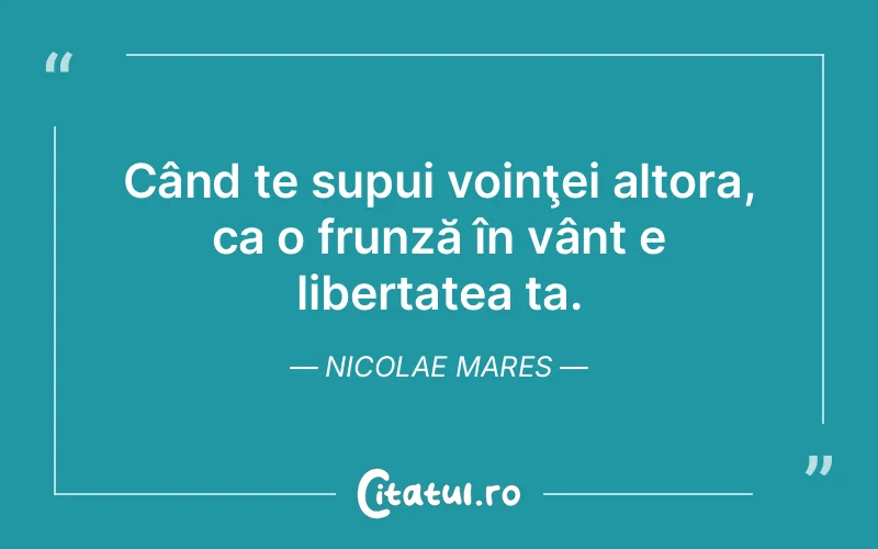 Citat Nicolae Mares - citate viata