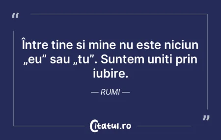 Între tine și mine nu este niciun „e...