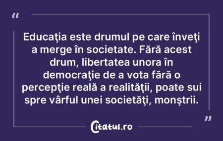 Civilizaţia este ordinea şi libertatea...