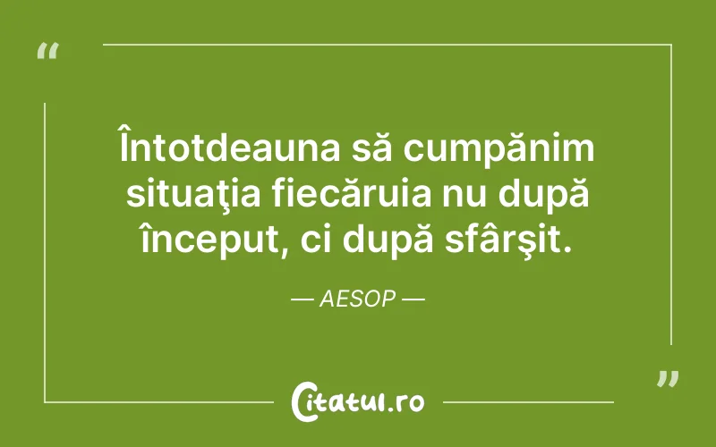 Citat Aesop - citate viata