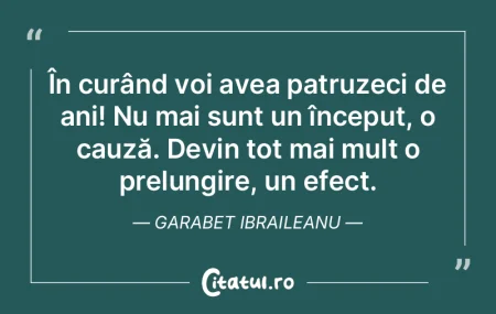 Ceea ce nu este început nu poate fi ter... Ceea ce nu este început nu poate fi ter...