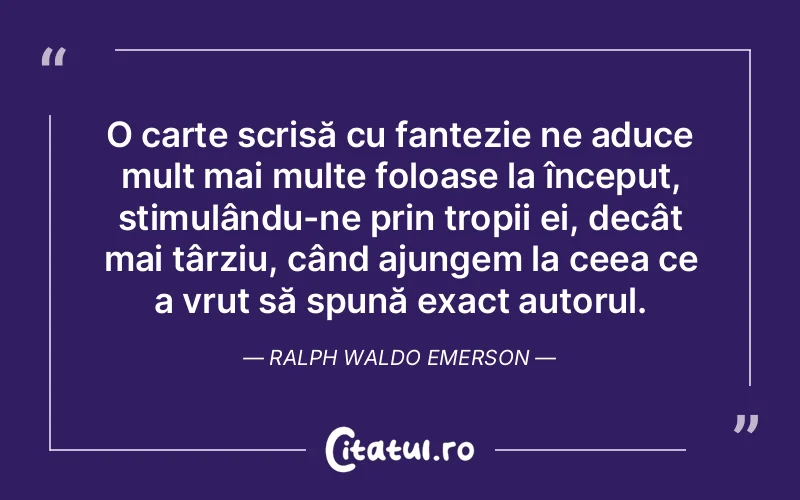 Citat Ralph Waldo Emerso - citate viata