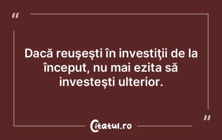 Gândul care dintr-un început n-a rodit...