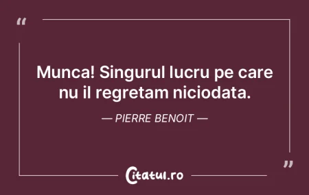 Daca muncim numai pentru bunurile materi...