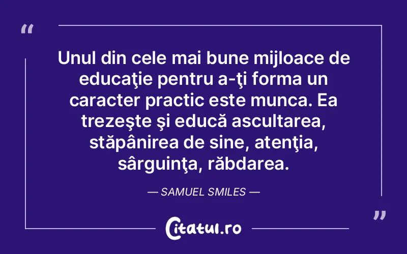 Citat Samuel Smile - citate viata