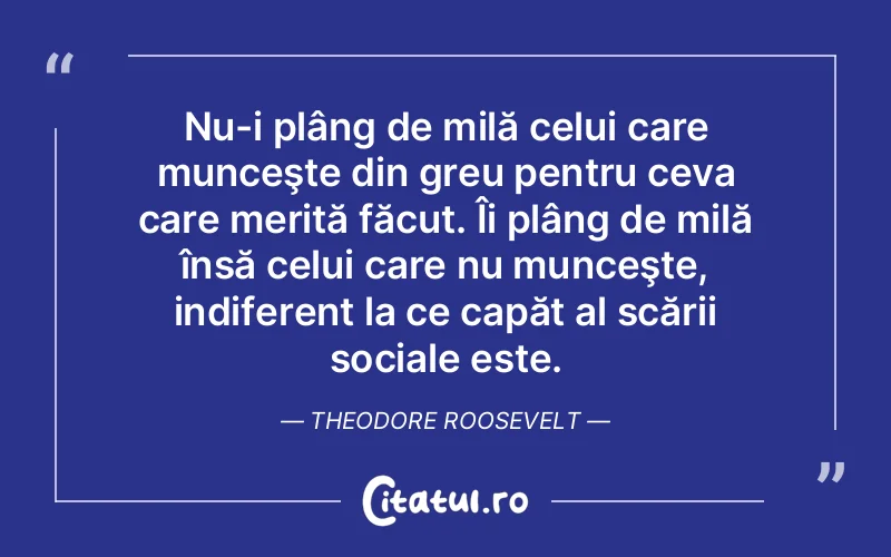 Citat Theodore Roosev - citate viata