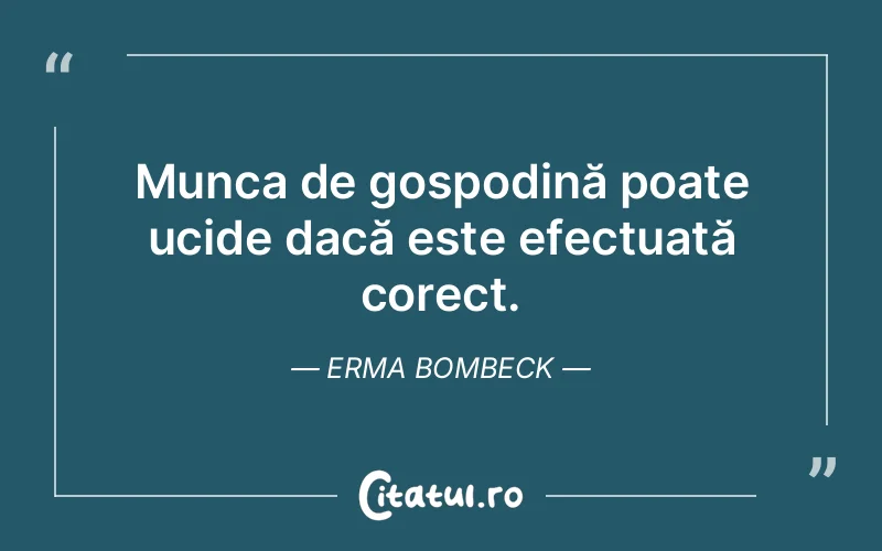 Citat Erma Bombeck - citate viata