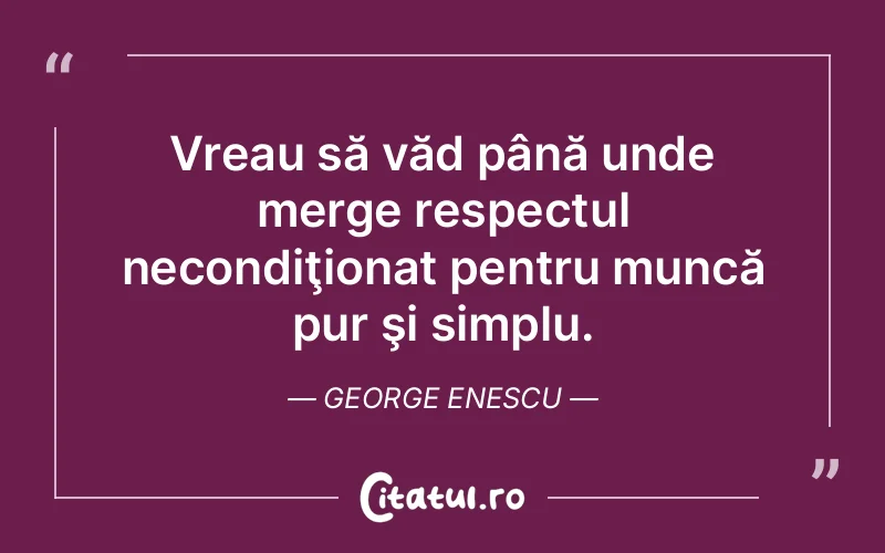 Citat George Enescu - citate viata