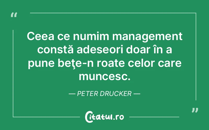 Citat Peter Drucker - citate viata