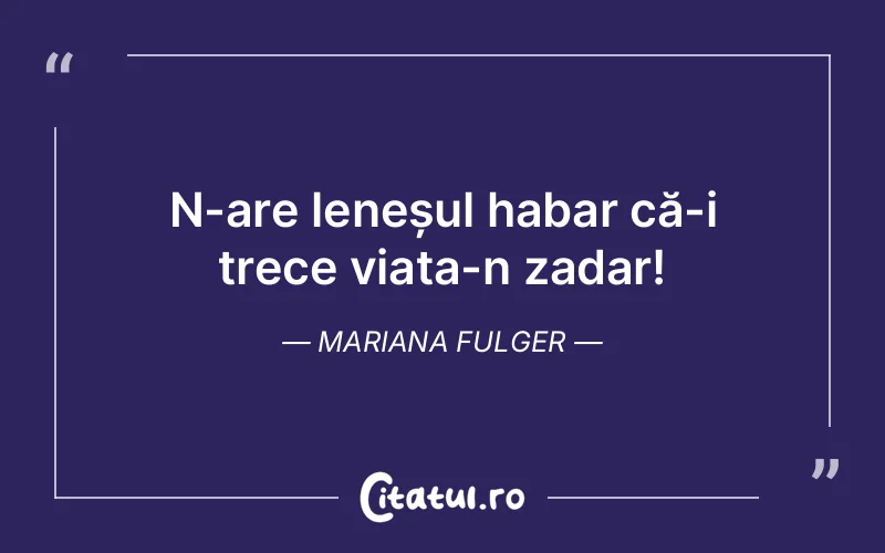 Citat Mariana Fulger - citate viata