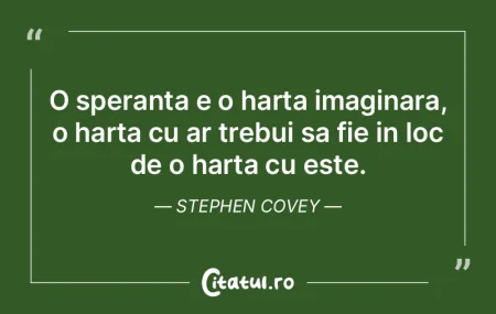 Speranta este buna ca masa de dimineata,...