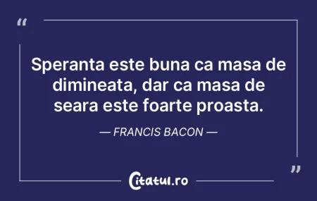 Speranta te face sa traiesti, dar ca pe ... Speranta te face sa traiesti, dar ca pe ...