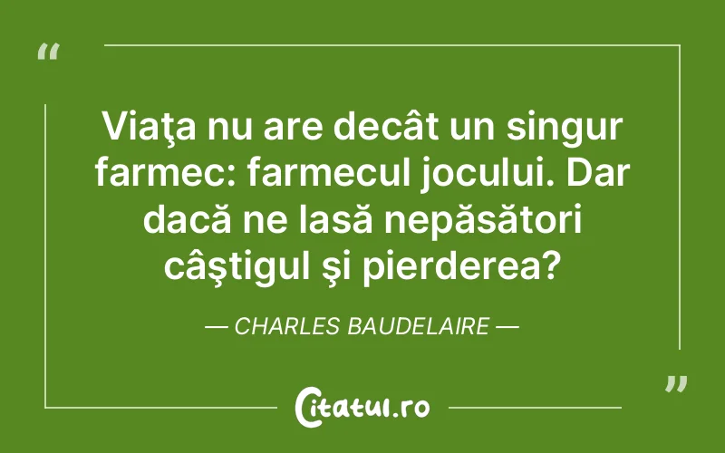 Citat Charles Baudelaire - citate viata