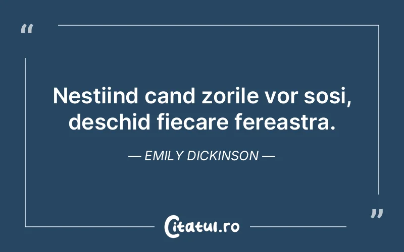 Citat Emily Dickinson - citate viata