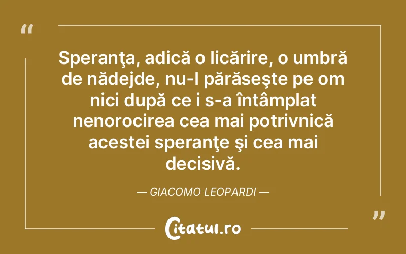 Citat Giacomo Leopardi - citate viata
