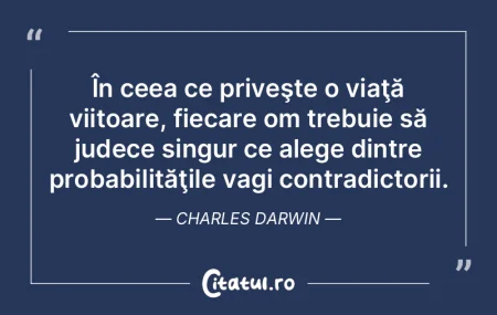 În ceea ce priveşte o viaţă viitoare... În ceea ce priveşte o viaţă viitoare...
