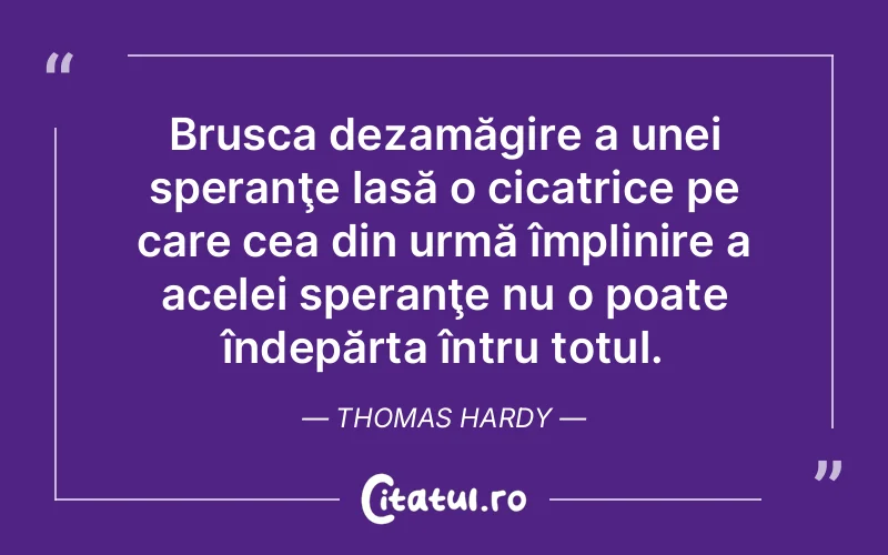 Citat Thomas Hardy - citate viata