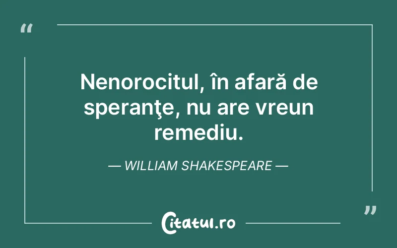 Citat William Shakespeare - citate viata