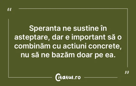 Tinereţea e plină de speranţe, bătr�...