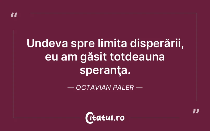Citat Octavian Paler - citate viata