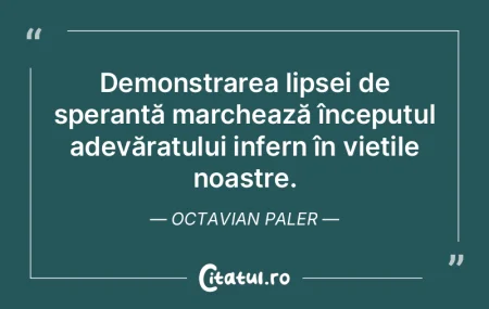 Nu mi-am pierdut cu totul speranţa nici...