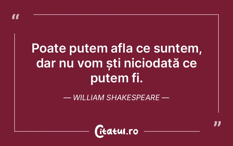 Citat William Shakespeare - citate viata