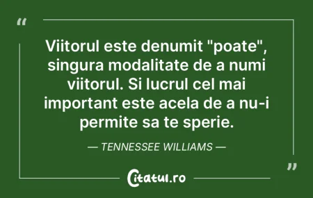 Sunt optimist in ceea ce priveate viitor...