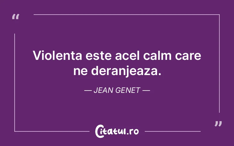Citat Jean Genet - citate viata