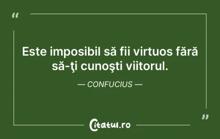 Lasă viitorul să doarmă, aşa cum vre...