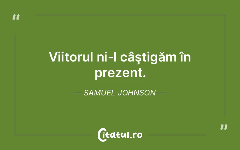 Citat Samuel Johnson - citate viata
