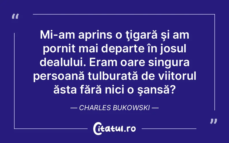 Citat Charles Bukowski - citate viata