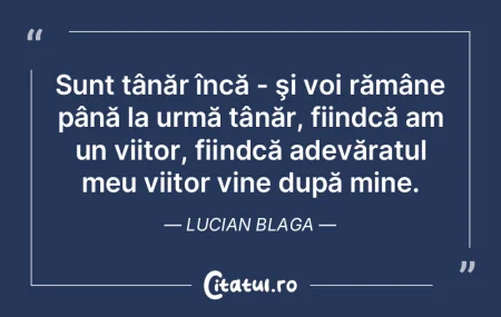 Ştiu că există un viitor pentru mine,... Ştiu că există un viitor pentru mine,...