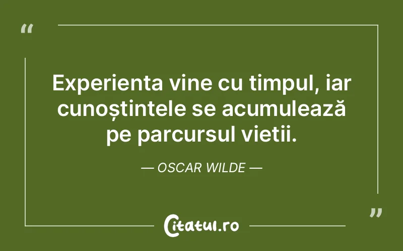 Citat Oscar Wilde - citate viata