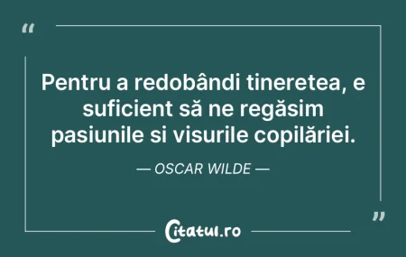Tinerețea aduce o energie și o creativ...