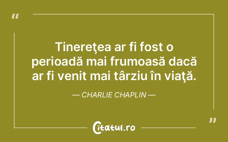 Citat Charlie Chaplin - citate viata