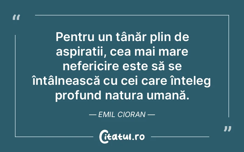 Citat Emil Cioran - citate viata