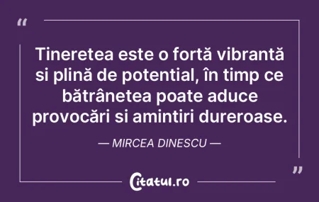 În fond preţuim tinereţea pentru că ... În fond preţuim tinereţea pentru că ...