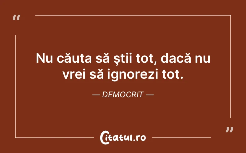 Citat Democrit - citate viata