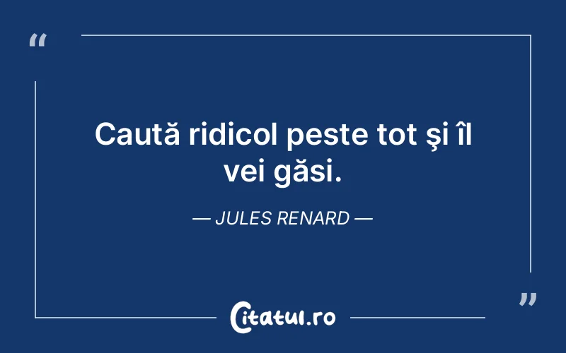 Citat Jules Renard - citate viata