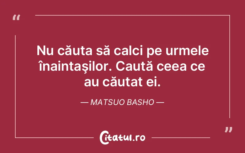 Citat Matsuo Basho - citate viata