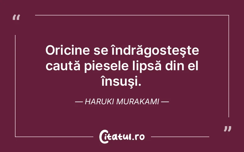 Citat Haruki Murakami - citate viata