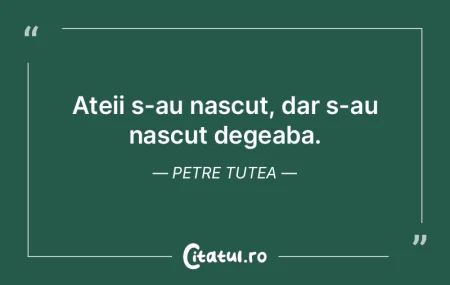 Din ciocnirea a două pietre nu se nașt...