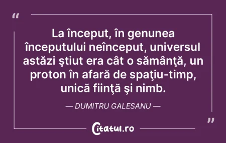 La început, înainte de spaţiu-şi-tim... La început, înainte de spaţiu-şi-tim...