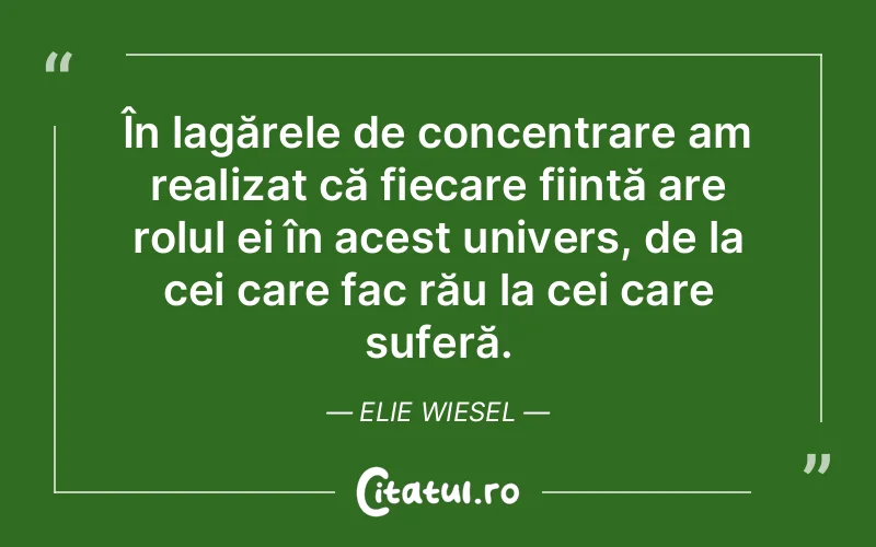 Citat Elie Wiesel - citate viata