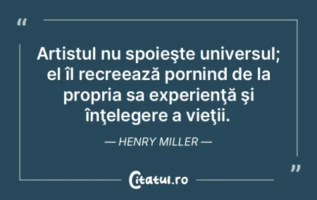 M-am dumirit. Viaţa este o umbră prin ...